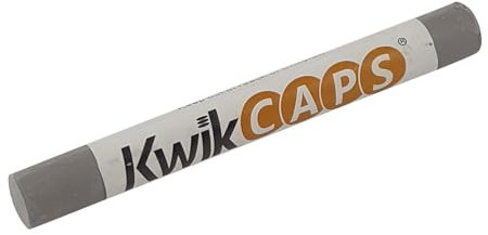 kwikCaps 1 Holz-Reparaturstift Farbe Aluminium Wachs-Korrekturstift zum Auffüllen von Schrammen Kratzern Flecken auf Möbeln Furnier Laminat Holzboden Massivholz-Parkett Arbeitsplatte Melaminplatten