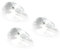 Othmro 3 piezas de lágrimas de cristal transparente de 63 mm/2.46 pulgadas con forma de bola de cristal, prismas, piezas colgantes para manualidades y fabricación de joyas