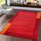 TT Home Teppich Handgertigter Indischer Gabbeh Aus 100% Wolle Bordüre Terrakotta Orange, Größe:160x230 cm