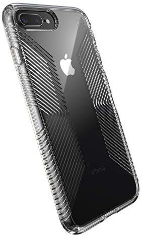 Speck Produkte Kompatible Handyhülle für iPhone 8 Plus/iPhone 7 Plus, Presidio Perfect-Clear mit Griffhülle, klar/klar (136230-5085)