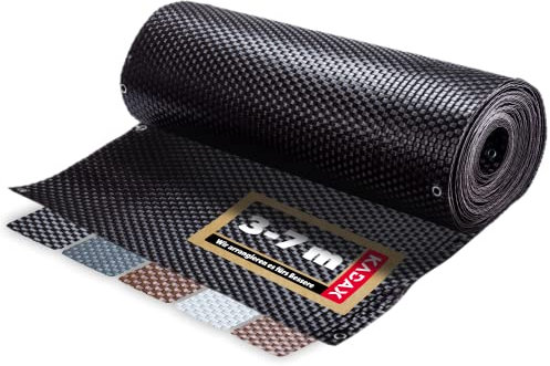 KADAX Brise-vue pour balcon, terrasse, clôture, en rotin synthétique, résistant aux intempéries, avec serre-câbles, clôture brise-vue, revêtement de balcon, protection contre le vent, 1 m x 3 m,