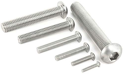 Linsenkopfschrauben Innensechskant / M6 x 25 mm [10 Stück] DIN ISO 7380-1 / Rostfreier Edelstahl A2 V2A VA/ISK/Flachkopf/Flachkopfschraube