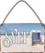 Tin Sign Hängeschild Blechschild 18x12 cm Sylt Deutsche Insel Urlaub Strand Meer Familie Deko Schild mit Kordel + Saugnapf H014