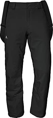Schöffel Herren Weissach M, wasser- und winddichte Skihose, warme Schneehose mit Schneefang und Verstärkung gegen Skikantenschläge, black, 110