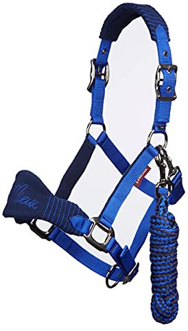 LeMieux Vogue Halfter und Führungsseil, Marineblau/Königsblau
