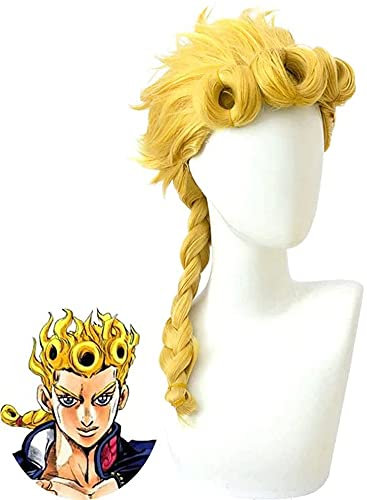 PerüCken FüR JoJo's Bizarre Adventure, Erwachsene Haarteile Anime Cosplay Requisiten ZubehöR, Anwendbarer Anlass Halloween Party Karneval Nachtleben