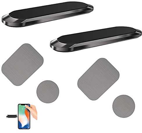 2 Handyhalter fürs Auto Magnet Streifen Universal Magnetischem Telefonhalter Kompatibel mit Smartphone für iPhone 12 11 Pro XS Max XS 8 7