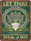Frosch Let That Shit Go Vintage Blechschild Yoga Frosch Poster Lustig Frosch Wandkunst Vintage Yoga Druck Retro Stil Blechschild Yoga Studio Dekor für Home Office Metallschild Lustige Heimdekoration