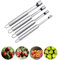 NO Frutta Corer, 4 Pezzi Levatorsoli per Mele Remover Set, Scavino in Acciaio Inox, Torsolo di Frutta, per Mele, Pere, Ciliegie, Giuggiole, Datteri Rossi, per la casa e la cucina Sala da pranzo