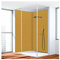 Duschrückwand, Badrückwand, Duschverkleidung, Wandverkleidung aus 3 mm Alu-Verbundplatte, Aluverbund Gold Metallic 799 130x260cm