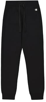 Champion Legacy Legacy Basics W - Light Powerblend Fleece Rib Cuff Pantaloni da Tuta, Nero, Donna FW23
