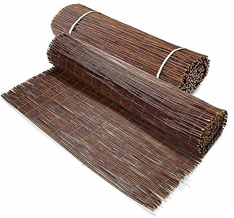 PROREGAL Sichtschutzmatte aus Weidenholz | Weidenmatte | Gartensichtschutz für Garten und Balkon aus Weide | Höhe 1,5 m | Länge 5 m | HxL: 1,5x5 m | Sichtschutz, Balkonabdeckung, Sichtschutzzaun
