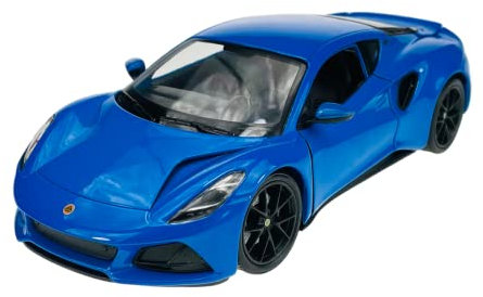 Welly Lotus Emira Coupe Blau Ab 2022 1/24 Modell Auto Die Cast Neu im Kasten