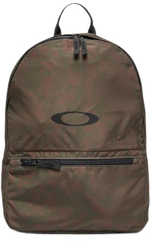 Oakley Uni-Erwachsene The Freshman Packable Recycled Backpack Rucksack, Braun/Grüner Fragmentdruck, Einheitsgröße