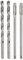 sourcing map Metric Tap & Drill Bit Set, 2pcs M8 x 1.25 Straight Flute Thread Taps and 2pcs 8mm Twist Drill Bits, HSS6542 Screw Tapping Threading Tools