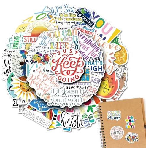 fanelod Motivational Stickers for Adults,Encouraging Positive Affirmation Stickers | Water Resistant Encouraging Affirmation Decals for Laptop, Computer, Journal