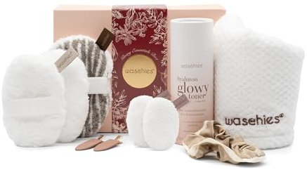 waschies Geschenkbox „Large“ - Nachhaltiges Geschenk zu Valentinstag für Frau, Freundin, wiederverwendbar & umweltfreundlich inkl. stilvoller, festlicher Geschenkbox