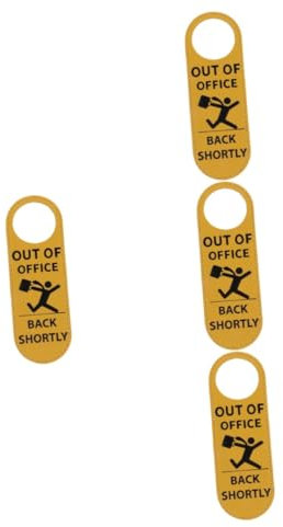 NUOBESTY 4piezas Cartel Humorístico Para Puerta Placa De Señalización Para Tirador Resistente y Para Privacidad De