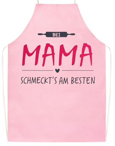 MEJOSER Geschenke für Mama Frauen Kochschürze Damen Muttertagsgeschenke Lustig Schürze Muttertag Geschenk Geburtstag Mutter Küchenschürze Rosa Backschürze Weihnachtsgeschenke