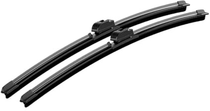 Scheibenwischer 2 Stücke Für 5 Series E60 E61 2003-2010 Auto Frontscheibenwischerblätter Windschutzscheibe Fenster Zubehör(Black)