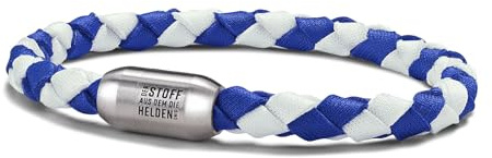 Finest Hero Fußball Armband Handmade aus Trikots Fan Artikel Geschenk Vereine (Karlsruhe, XL)