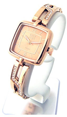 OSCO Damen-Schmuckband-Uhr Night Life Rosegold 06132003