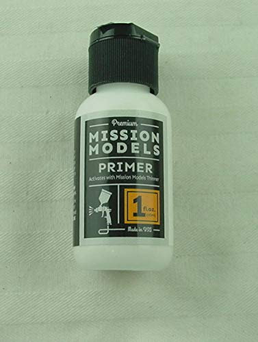 MISSION MODELS MMS-002 White Primer Acrylic Paint 1 oz (30ml)