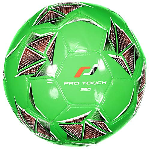 Pro Touch Fußball Force 35, Pallone da Calcio Unisex-Adulto, Grün/Schwarz/Orange, 5