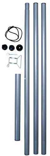Stahlmast Mast Set Segel Sonnensegelmast Sonnensegelpfosten (1x MastSet)