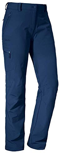 Schöffel Damen Pants Ascona, leichte und komfortable Wanderhose für Frauen, vielseitige Outdoor Hose mit optimaler Passform und praktischen Taschen, Dress Blues, 76