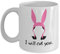 Kaffeetasse mit Aufschrift I will Cut You, Louise Bobs Burgers, 325 ml, 325 ml, TV-Show, Bobs Burgers Kaffeetasse aus weißem Bob's Burgers Merchandise Fans Belch