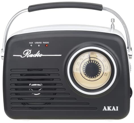 9204487 | APR-11B Black Radio estili Retro, Akai