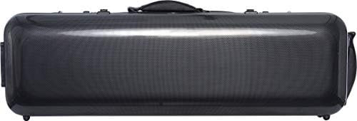Geigenkoffer Fiberglass Safe Oblong 4/4 point schwarz - creme M-Case + Musiktasche