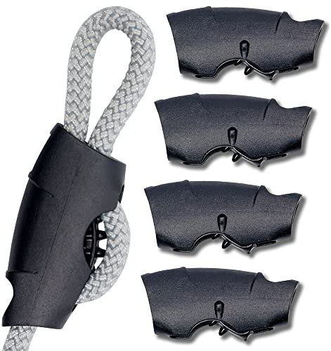 Toldoro 4 Super Sharky Abrazaderas de Cable de 8 mm, Abrazaderas de Cuerda, Tensor Cuerda tendedero, Accesorios para Barcos de Vela, tensores para toldos