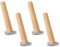 4 Stück Möbelfüße Holz Möbelbeine Aus Holz Runde Form Tischbeine Massivholz Neigung Möbelfüsse Ersatz Möbelbeine Sofabeine für Sofa Schrank und Bett(20cm)