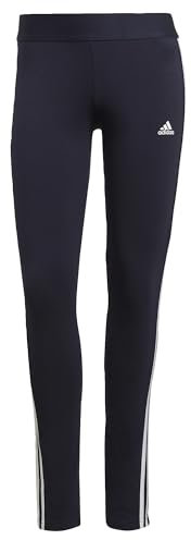 adidas Women's 3 Stripes Leggings , Legend Ink / White, XL