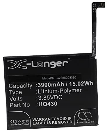 vhbw Akku kompatibel mit Nokia 3,4, 5,4, 5.4 2021, HMD 5.4, TA-1283, TA-1285 Handy Smartphone Telefon (3900mAh, 3,85V, Li-Polymer)