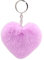 Uposao Porte-clés en Peluche en Forme De Coeur Boule De Cheveux Doux Pompons Moelleux Ornement De Porte-clés Doux en Peluche Accessoire De Pendentif pour Filles Femmes
