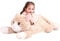 IKASA Groß Katze Kuscheltier Riesen Stofftier,78cm Gross Plüschtier Riesige Plüsch Spielzeug Flauschige Jumbo Plüschtiere,Geschenk für Kinder
