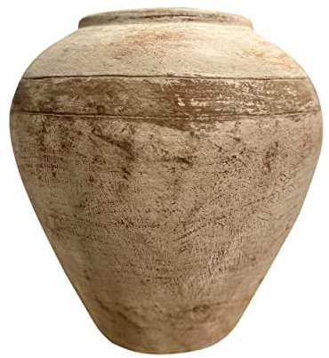 Artissance AM85460000 Wasserglas mit Streifen, 43,2 cm hoch, Hellbraun