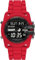 Diesel Herrenuhr Master Chief, LCD Uhrwerk, 44MM Rotes Silikongehäuse mit Silikonarmband, DZ2159
