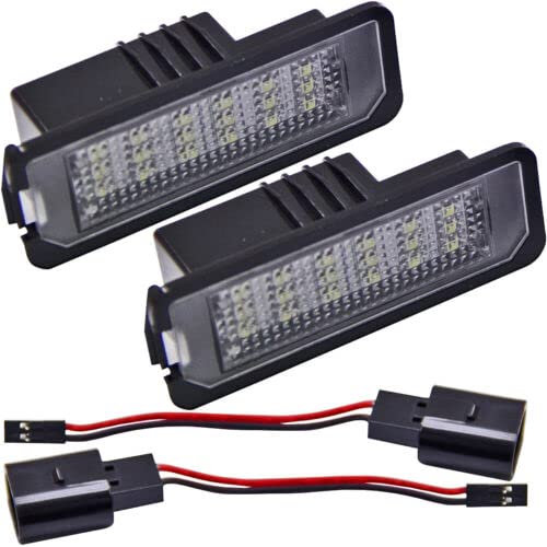 Modifycar LED-Kennzeichenbeleuchtung für VW | Golf 4 + Polo 9N + Lupo + Passat B6 | 1997 - 2010 Canbus SMD Kennzeichenbeleuchtung weiß