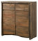 MASSIVMOEBEL24.DE | Pure Mango Highboard aus Massivholz #101 | aus Mangoholz - braun geölt | 100x48x111 cm | 2 Fächer & 2 Schubladen | Hochkommode, Hochschrank