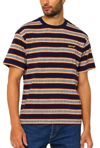 LEVIS RED TAB Vintage Tee Multi-Color Herren, Otis Geo Stripe Nava, L