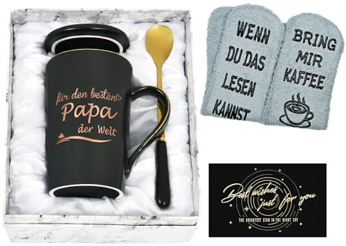 Joymaking Geschenke für Papa Geburtstagsgeschenk Beste Papa der Welt Tasse Geschenk zum Vatertag Weihnachten für Papa Vatertagsgeschenk Weihnachtsgeschenke