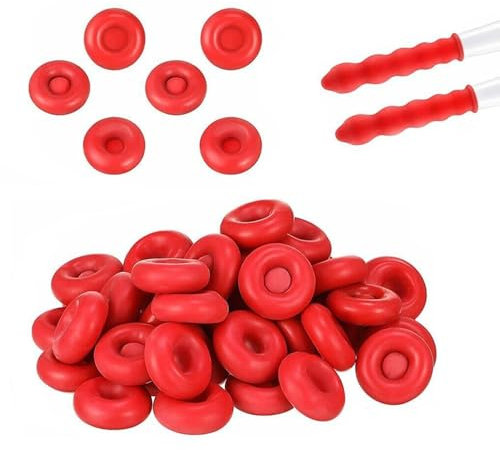 30 Stück Dichtungskappen Rote Latex Abdichten Düsen Kappen, Abdichten Kappen Silikonkartuschen, Silikonkartuschen Silikondüsen Abdichten Düsen Küche Haushalt Dichtmittel Werkzeug