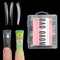 NOVO OVO Duck Feet Nail Tips, Extra Super Long Half Cover for Press On Acrylic, Clear XXL XXXL Y2K Wide French Winter Flare Nail Soft Gel Extension for Salon DIY x 11 Sizes 110 pcs