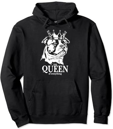 American Bulldog Queen of everything Spruch Hund Hunde Pullover Hoodie