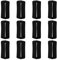 12 Stück Silikon Uhrenarmband Schlaufe Kompatibel mit Garmin Forerunner 245/245 Music Verschlussring, 20mm Ersatz Uhrenband Halter Schlaufen Unisex Uhrenverschluss,Schwarz