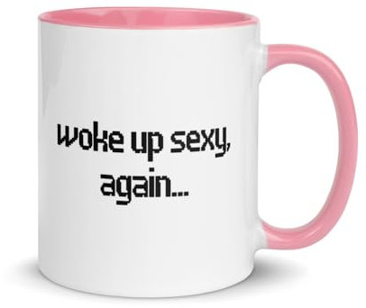 Teegarb Letter Blanket Lustiger Spruch Woke up Sexy Again sarkastischer Humor für Damen und Herren, Neuheit Ehefrau, Ehemann 5